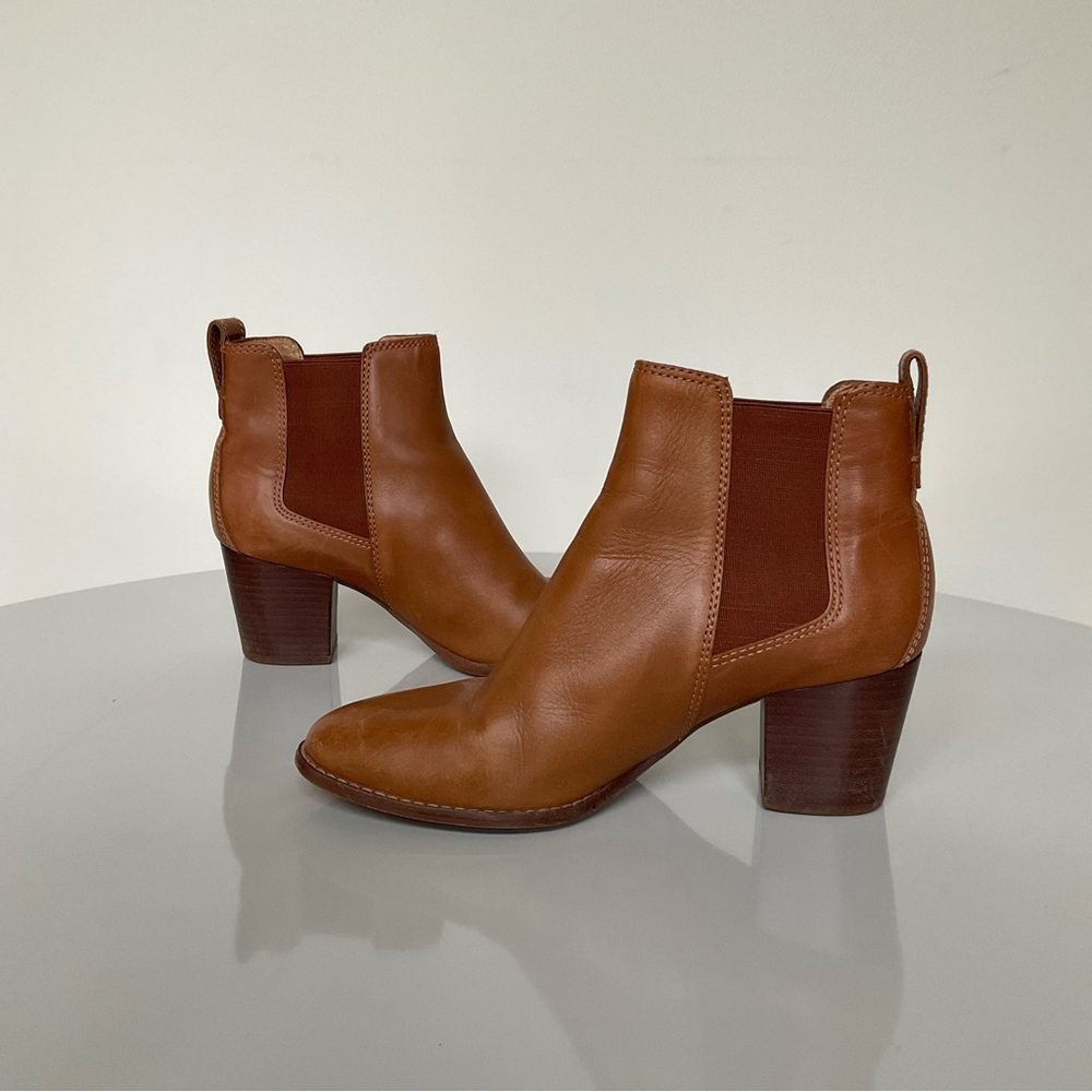Madewell Regan Bootie Leather English Saddle. Size 7.5 - Picture 6 of 10